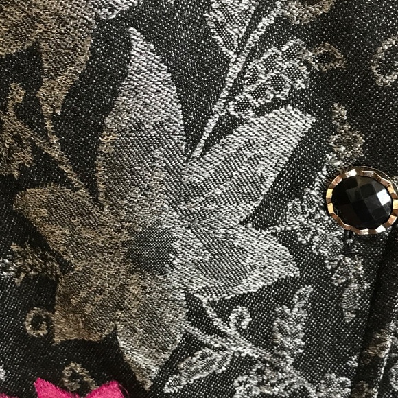 ULLA POPKEN Floral Brocade Jacket Relaxed Fit Blazer Women’s Plus Size 3X 4X 28 - Picture 5 of 16